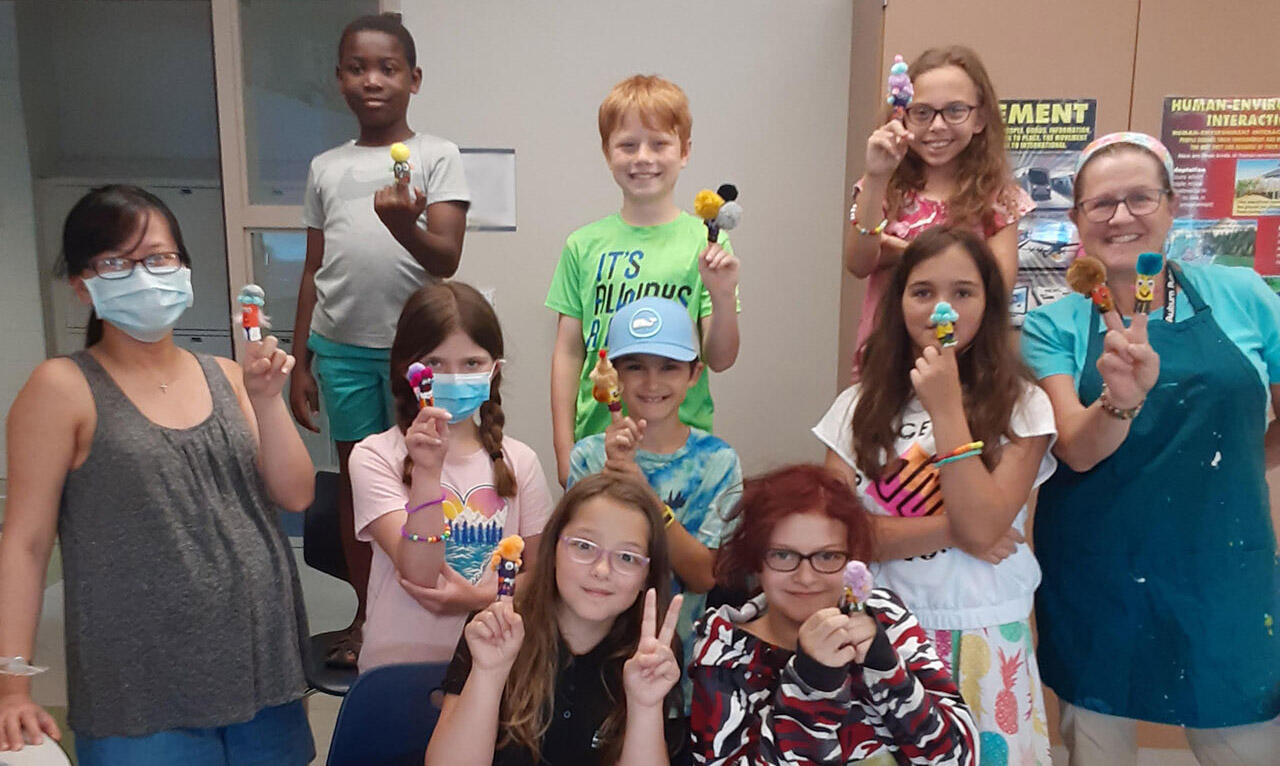 Swanson school students showcase their artistic reading finger puppets bringing more excitement to reading this summer.